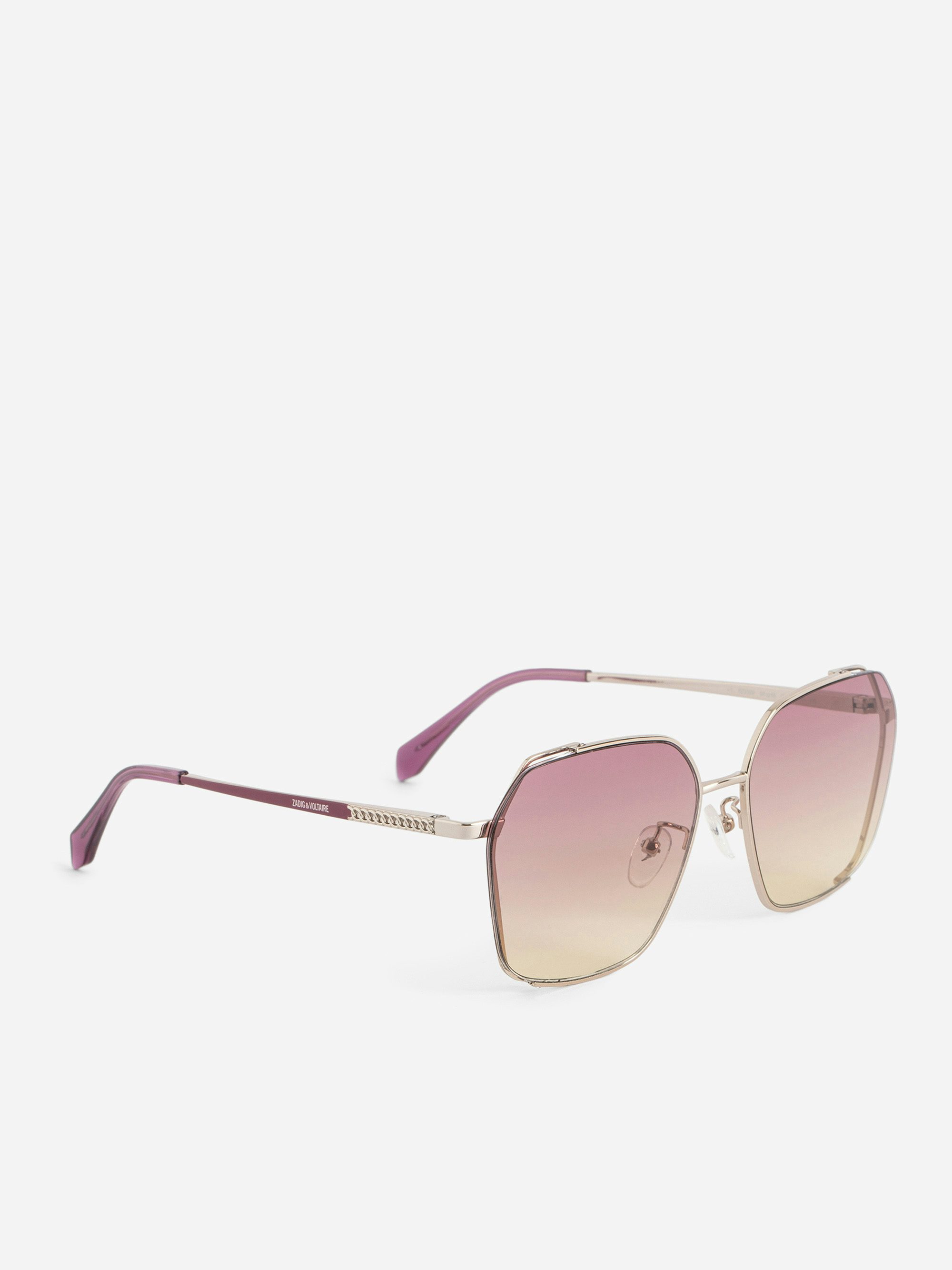 ZV23H5 Sunglasses - Rounded square sunglasses adorned with the ZV logo on the unisex temples.